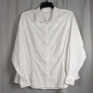 GAP‎ Women's White Button-Down Shirt